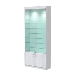 Витрина ОПТИКА №1-1 (задняя стенка ДВП), Ясень Анкор светлый