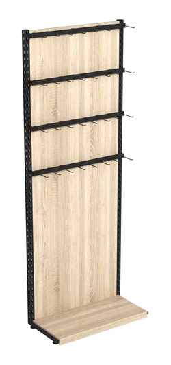 Пристенная система с 4-мя пристенными поручнями под крючки ЛОФТ №2-1-ЗС 900мм, Дуб сонома