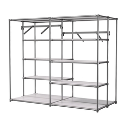 Хромированное вешало ПЛАТФОРМА №3-3 с полками ДСП 16мм, Ясень Анкор светлый - U31104