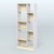 Стеллаж из ДСП серии ЛОФТ №9-1 Ясень Анкор светлый и Крем Вайс