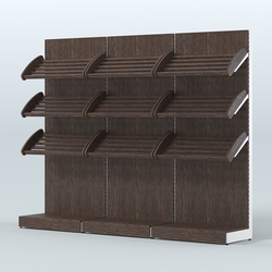 Стеллаж для хлеба и выпечки трехсекционный Феникс №3, Дуб Венге