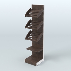 Стеллаж для хлеба и выпечки с полками - корзинами Феникс №16, Дуб Венге