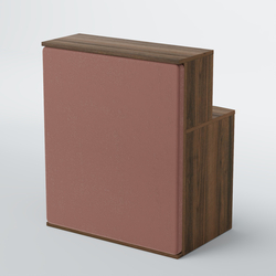 Ресепшен БАРХАТ СЕРЫЙ ПЕРЛАМУТР №1 (ровная поверхность), Орех + 03 Mika