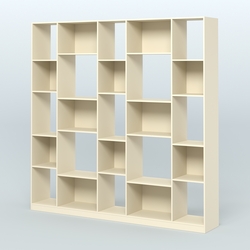 Стеллаж из ДСП серии ЛОФТ №17-1, Крем Вайс