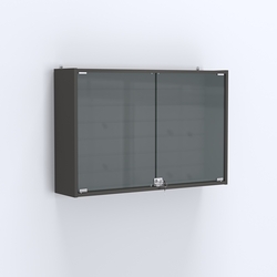 Витрина настенная №203-1Б широкая, Черный