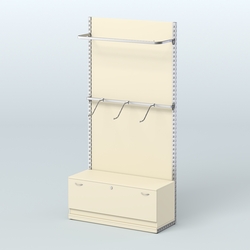 Система ЭЛЕГАНТ №1 с ДСП и тумбой T11 (1200 мм), Крем Вайс