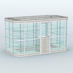 Павильон из профиля островной №4в, Метрополитан Грей