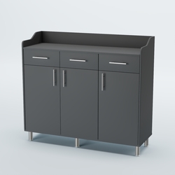 Стойка официанта "Бармен" №8-Н на ножках, Темно-Серый