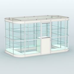 Павильон из профиля островной №4в, Белый