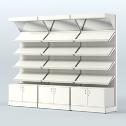 Стеллаж для хлеба и выпечки трехсекционный Феникс №5, Белый