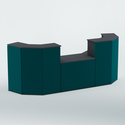 Ресепшен со столом БАРХАТ СЕРЫЙ ПЕРЛАМУТР №3 (ровная поверхность), Антрацит + 12 Az