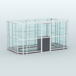 Павильон из профиля островной №3г, Антрацит