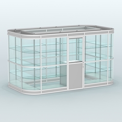 Павильон из профиля островной №4в, Серый