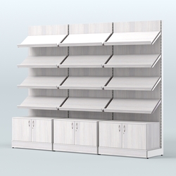 Стеллаж для хлеба и выпечки трехсекционный Феникс №6, Ясень Анкор светлый