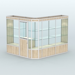 Павильон из профиля угловой №3а (5,5 кв.м), Дуб Сонома