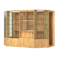 Пристенный торговый павильон из ДСП СЭСП №4 (4, 68 кв.м), Дуб Золотистый