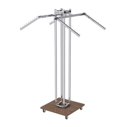 Торговое вешало для одежды под торцевую вывеску КОНТУР №K1-8Ц-КНХ, Орех