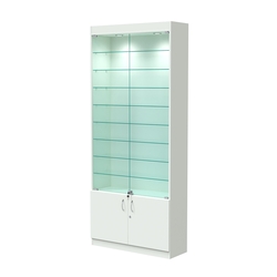 Витрина ОПТИКА №1-1 (задняя стенка ДВП), Белый