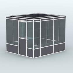 Павильон из профиля угловой №4а (5,5 кв.м), Антрацит