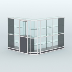 Павильон из профиля угловой №3г (5,5 кв.м), Антрацит