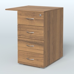 Брифинг-приставка с тумбой Прайм, Орех