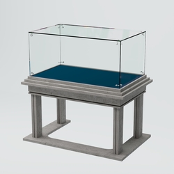 Витрина для музеев "Коллекция" №21, Бетон Чикаго светло-серый F186 ST9