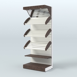 Стеллаж для хлеба и выпечки с полками - корзинами и фризом Феникс №3Ф, Дуб Венге + Белый