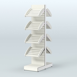 Узкий островной стеллаж для хлеба и выпечки СХОВ-02, Белый