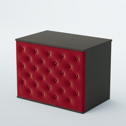 Ресепшен - стол БАРХАТ СЕРЫЙ ПЕРЛАМУТР №3 (карета золото), Черный + 07 Dk. Red Велюр