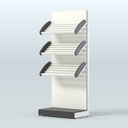 Стеллаж для хлеба и выпечки с тремя наклонными полками СХНП-01, Черный и Белый