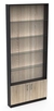 Стеллаж с 4-мя стеклянными полками 150x900 мм серии UP-4 №9 (З/C - ДВП) Дуб Сонома