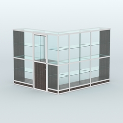 Павильон из профиля угловой №1г (5,5 кв.м), Дуб Венге