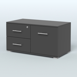 Тумба Динен №1 приставная широкая, Черный