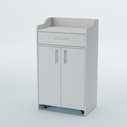 Стойка официанта "Бармен" №5-П передвижная, Белый