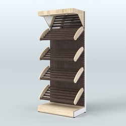 Стеллаж для хлеба и выпечки с полками - корзинами и фризом Феникс №10Ф, Дуб Сонома + Дуб Венге