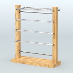 Островная система с перфорацией и разными поручнями №5, Дуб Золотистый