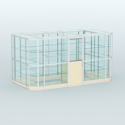 Павильон из профиля островной №3г, Крем Вайс