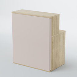 Ресепшен БАРХАТ СЕРЫЙ ПЕРЛАМУТР №1 (ровная поверхность), Дуб сонома + 01 Beige