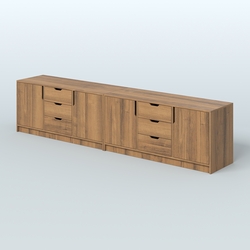 Тумба Модесто, комплект, Орех