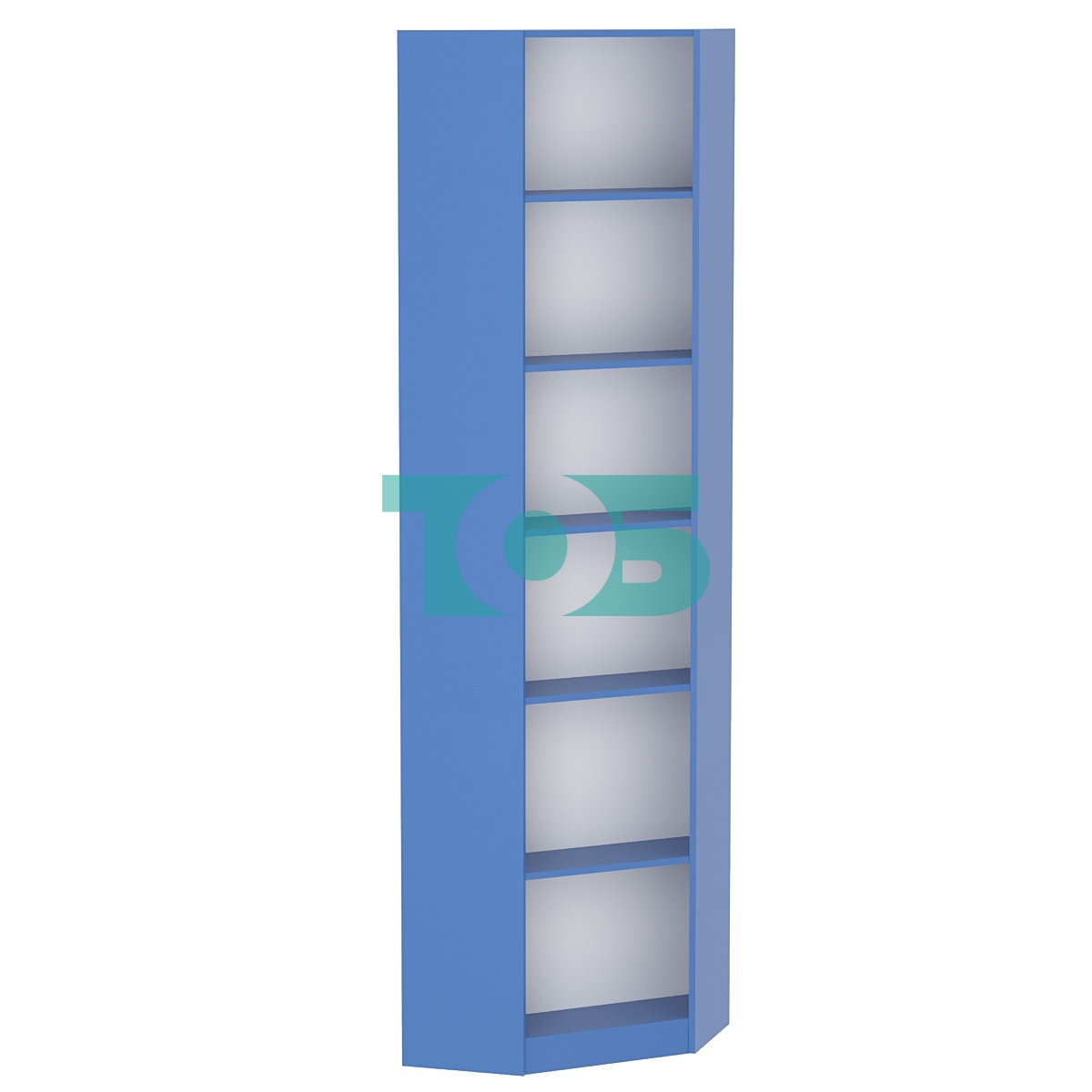 Стеллаж угловой из ДСП серии Эконом №5 Делфт голубой U525 ST9