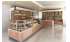 Изображение фотогаллереи №58 для раздела Хромированные стеллажи со стеклянными полками для магазина хлеба и выпечки