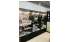 Изображение фотогаллереи №154 для раздела Торговые стеллажи из ДСП с искусственным камнем для продажи косметики серии ВОЛНА