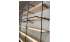 Изображение фотогаллереи №28 для раздела Хромированные стеллажи со стеклянными полками для магазина в стиле ЛОФТ