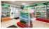 Изображение фотогаллереи №40 для раздела Витрины из ДСП с экономпанелью для аптек серии RED