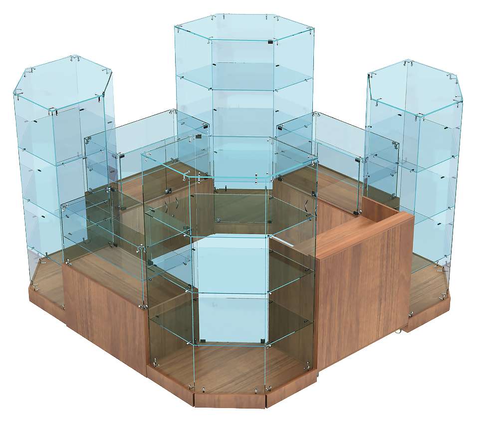 Блок витрины. Островок стеклянный торговый. Павильоны из стекла. Торговый стеклянный кубик. Оборудование для стеклянного павильона.