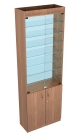 Шкаф витрина высокая с прозрачной стенкой по доступной цене ШВЦ-6-2
