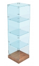 Стеклянная витрина квадратная для магазина СПВДМ-ХП-02