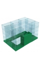 Торговый островок зеленого цвета полностью прозрачный серии ИЗУМРУД ХП-04 (4, 86 кв.м)