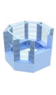 Торговый островок голубого цвета со стеклом и ДСП серии ГОЛУБОЙ ГОРИЗОНТ ГР-01 (4, 66 кв.м)