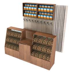 Комплекты торговой мебели для магазина разливного пива и рыбы серии BEER&FISH